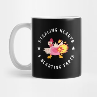 Stealing hearts & blasting farts Mug